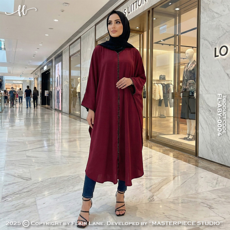 Long Solid Abaya