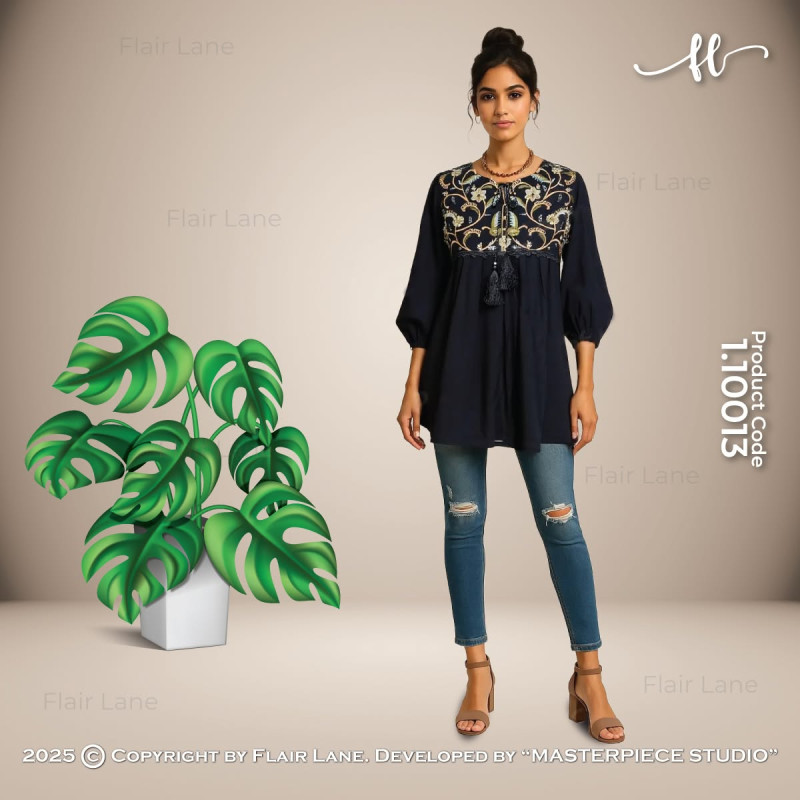 LADIES / GIRLS TOPS WITH 3/4 SLEEVE