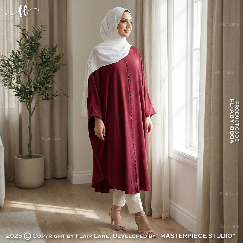 Long Solid Abaya