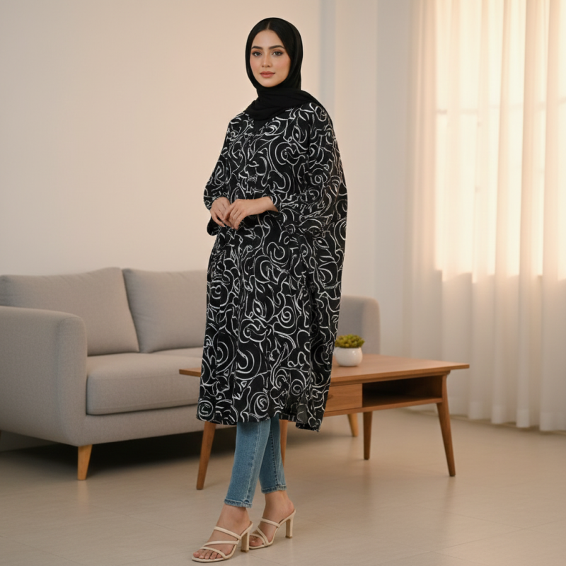 Semi-Long AOP Abaya