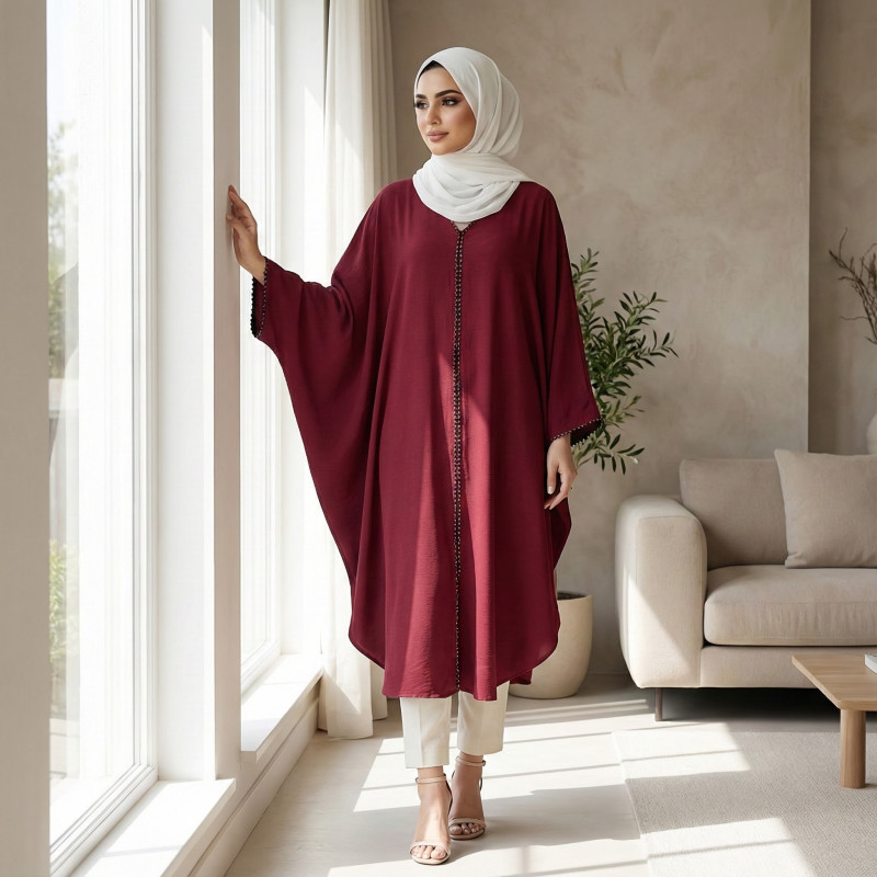Long Solid Abaya