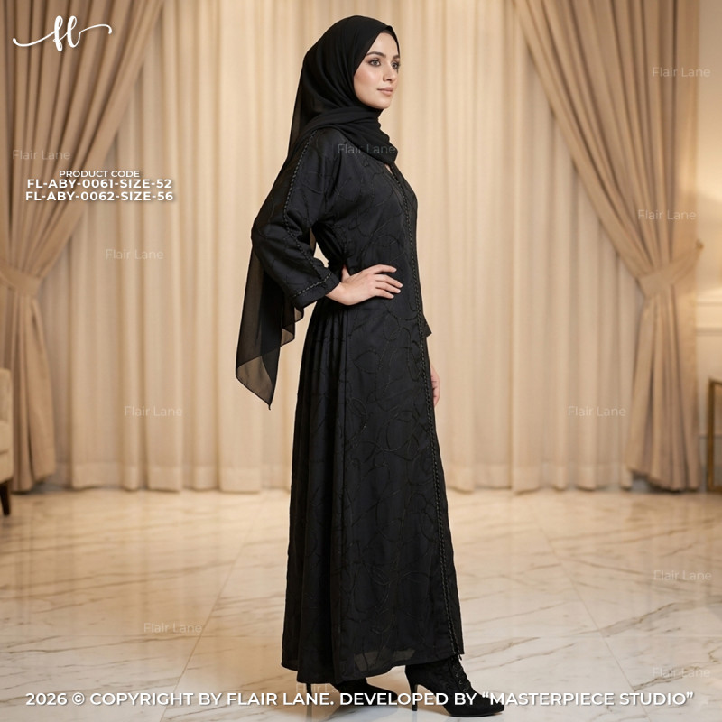 Long Party Borqa with Matching Hijab