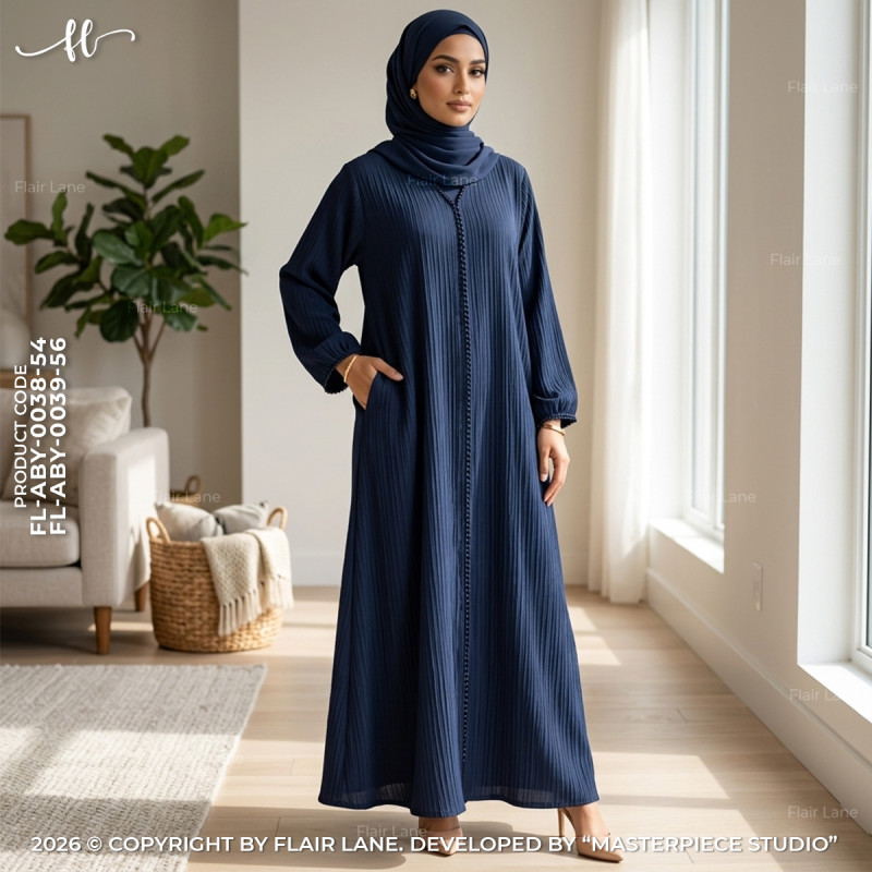 Long Sleeve Borqa with Pocket