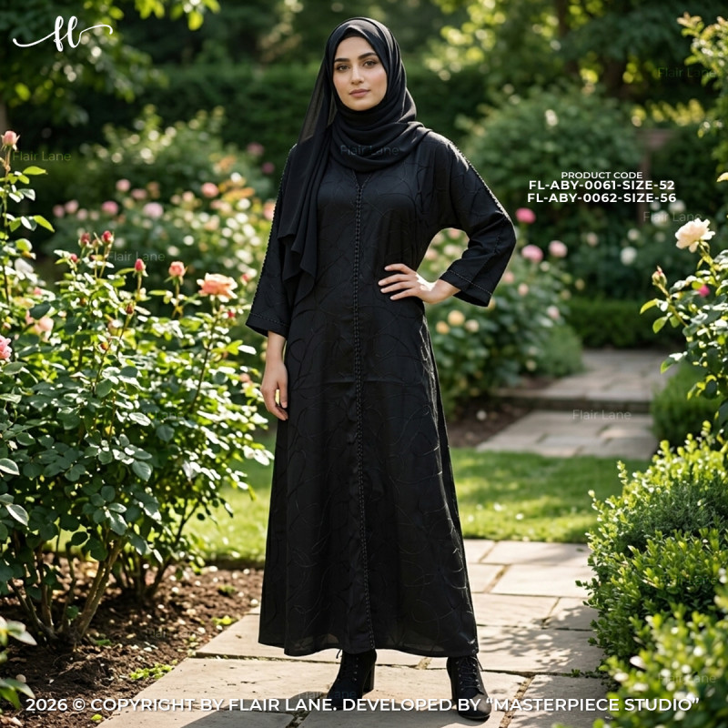 Long Party Borqa with Matching Hijab